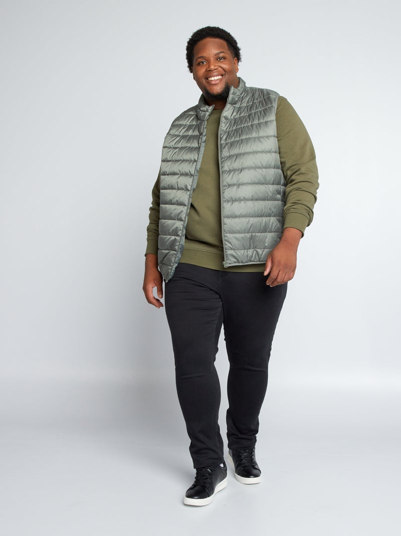 Anorak de botellas recicladas verde gris - Kiabi