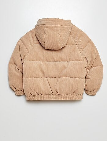 Anorak de canalé con capucha