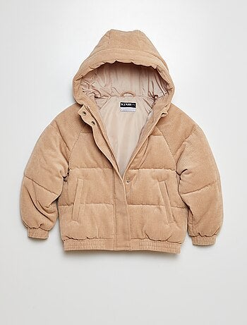 Anorak de canalé con capucha