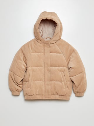 Anorak de canalé con capucha