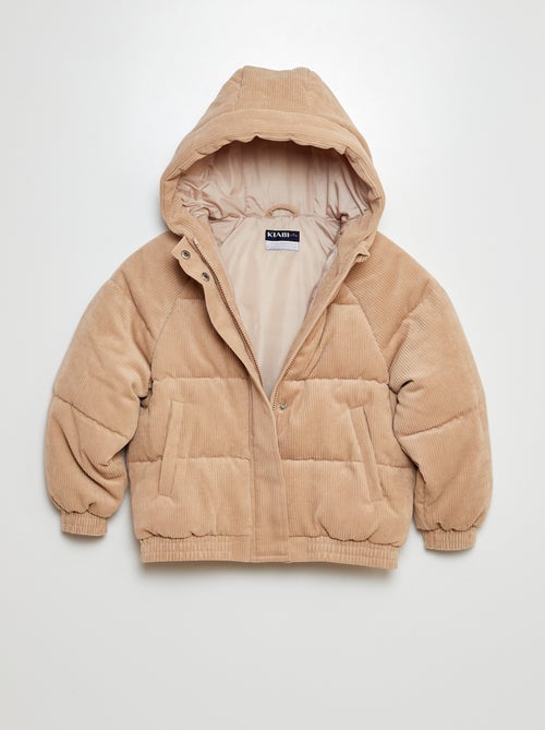Anorak de canalé con capucha - Kiabi