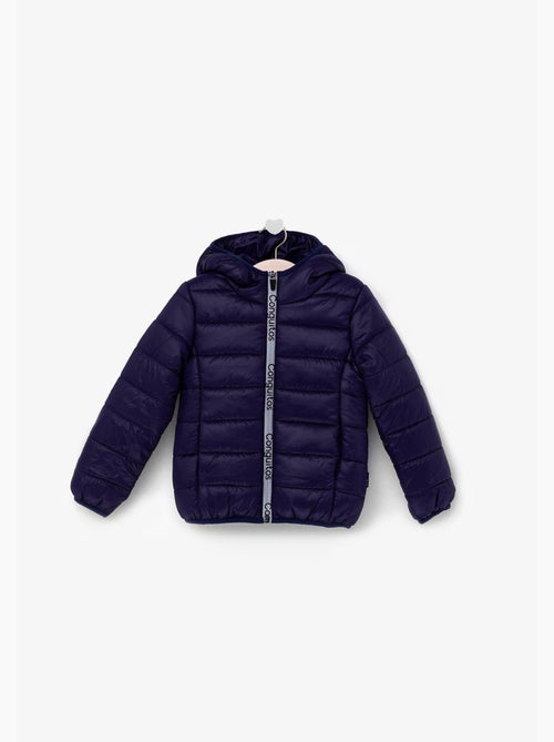 Anorak de niña de poliéster reciclado en azul marino - Kiabi