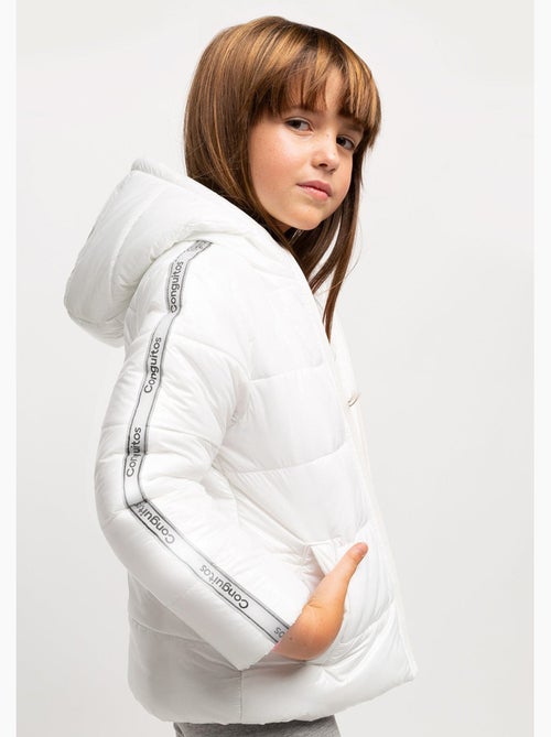 Anorak de niña reflectante blanco - Kiabi