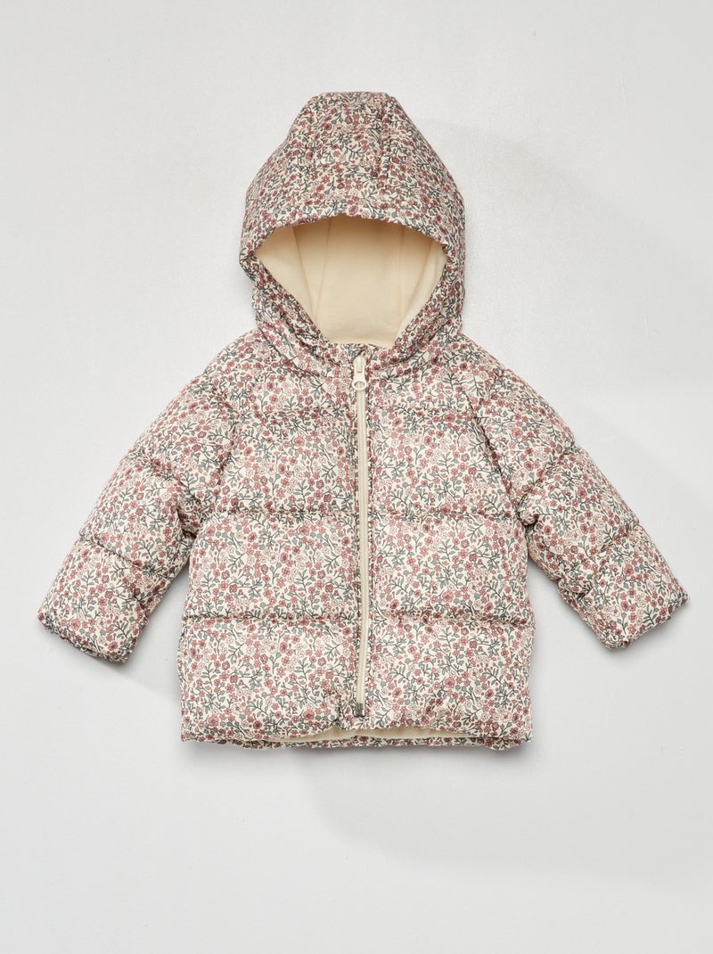 Anorak estampado con capucha BLANCO - Kiabi