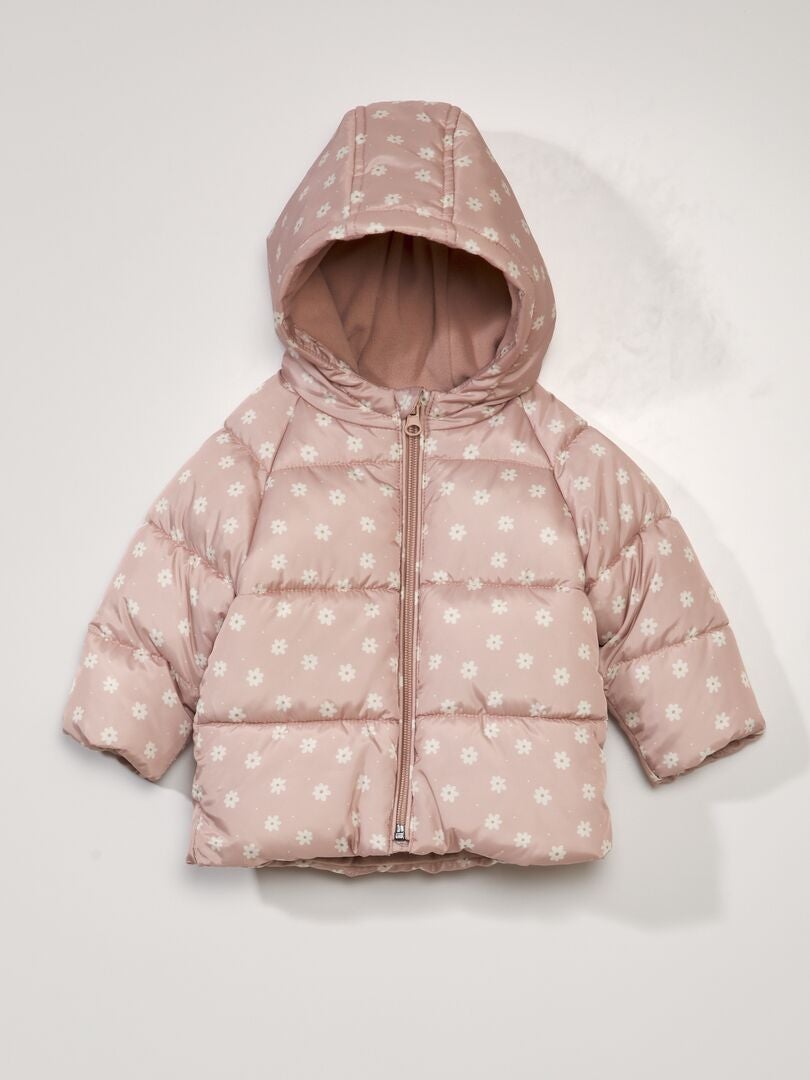 Anorak estampado con capucha ROSA - Kiabi
