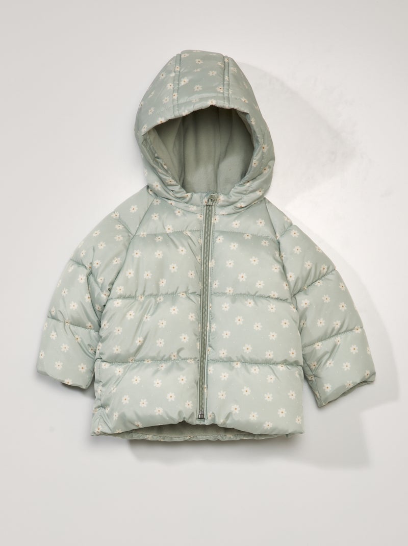 Anorak estampado con capucha VERDE - Kiabi