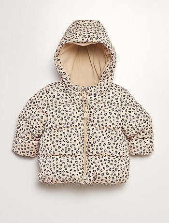 Anorak estampado con forro polar