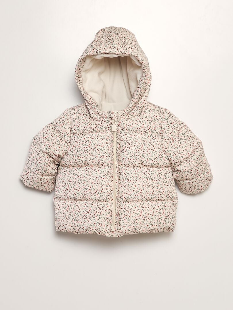 Anorak estampado con forro polar BEIGE - Kiabi