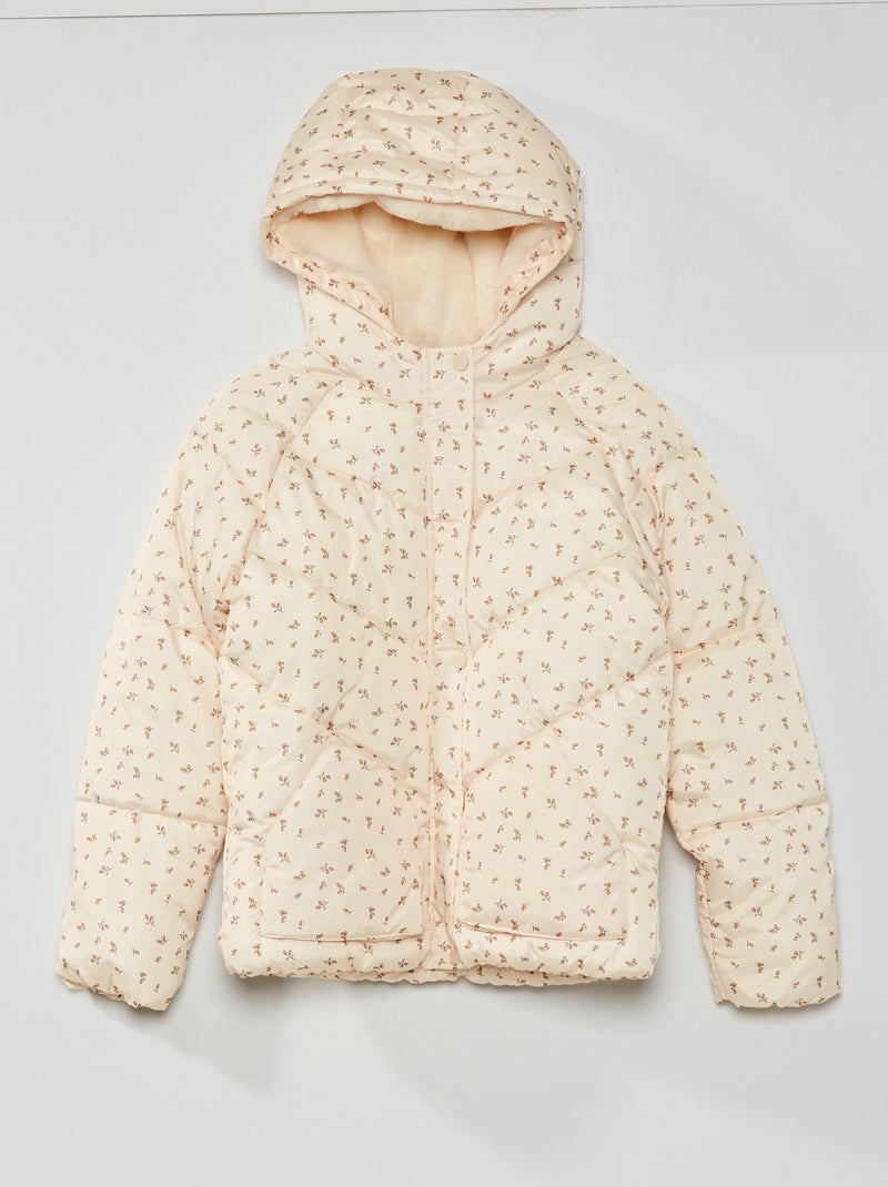 Anorak estampado con forro polar BLANCO - Kiabi
