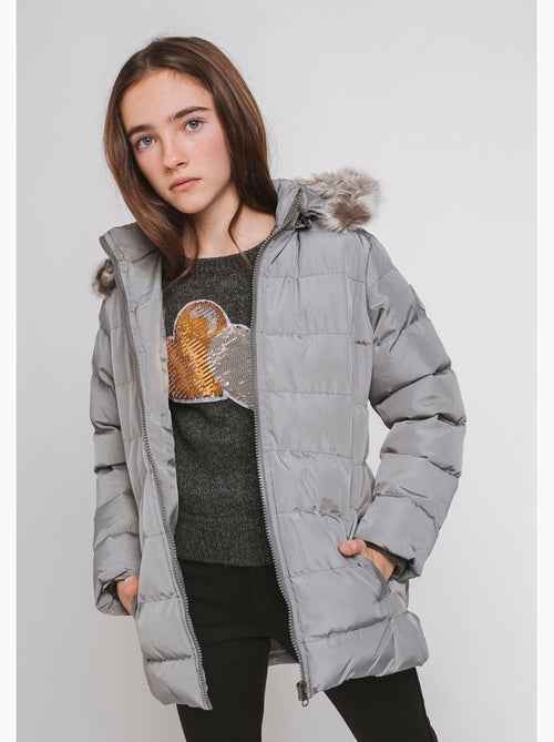 Anorak gris de niña - Kiabi Anorak gris de niña - Kiabi