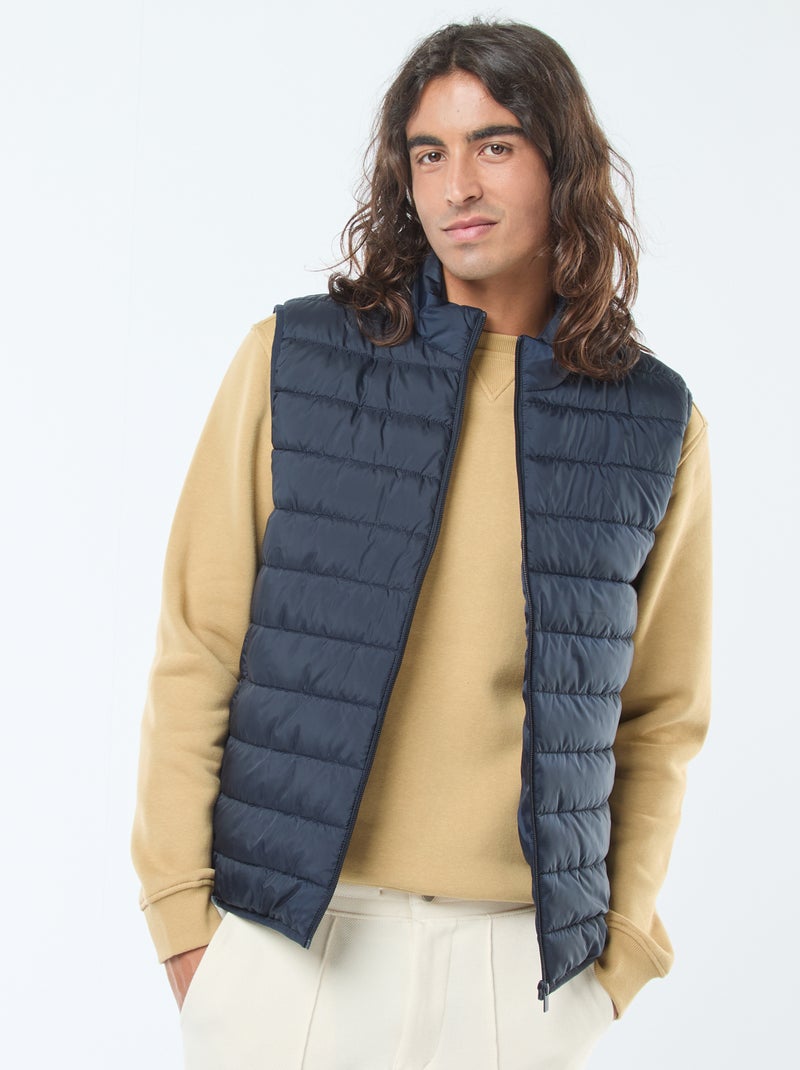 Anorak impermeable sin mangas liso azul - Kiabi