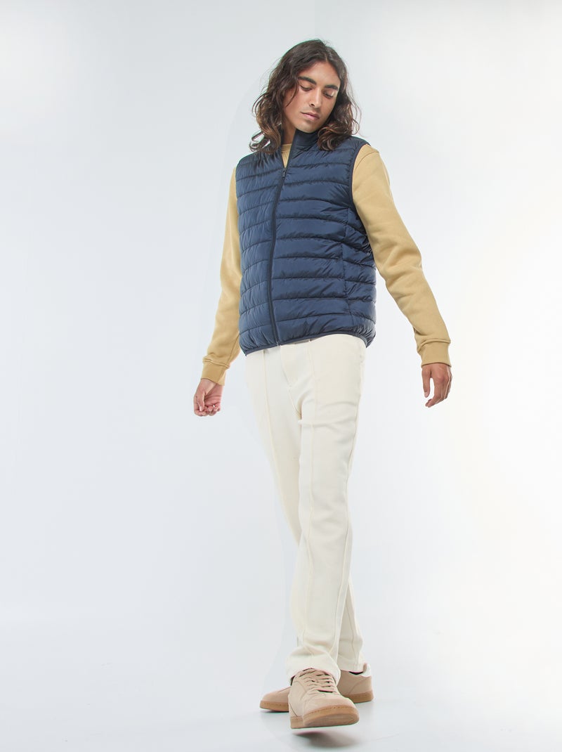 Anorak impermeable sin mangas liso azul - Kiabi