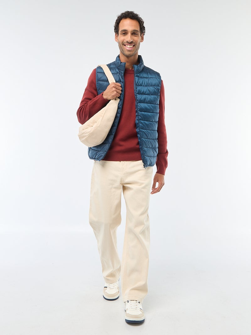 Anorak impermeable sin mangas liso Azul - Kiabi