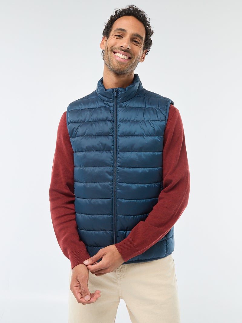Anorak impermeable sin mangas liso Azul - Kiabi