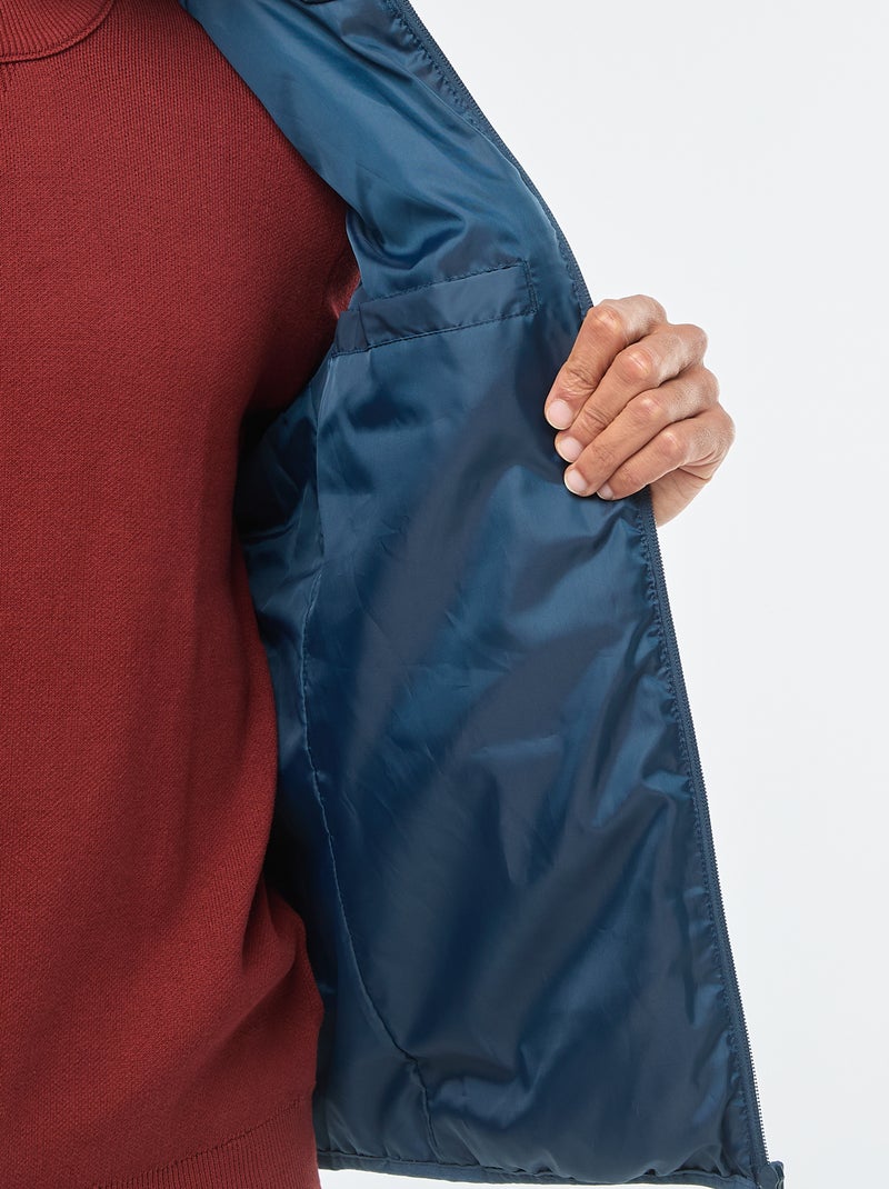 Anorak impermeable sin mangas liso Azul - Kiabi
