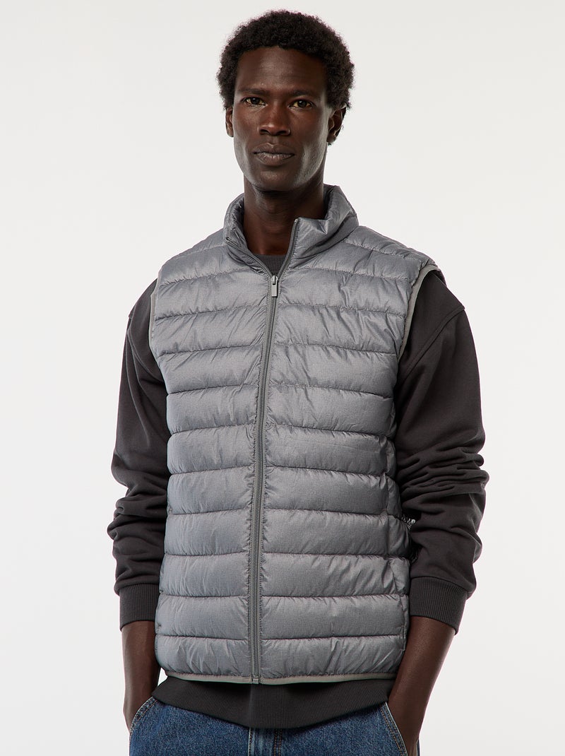 Anorak impermeable sin mangas liso Gris - Kiabi