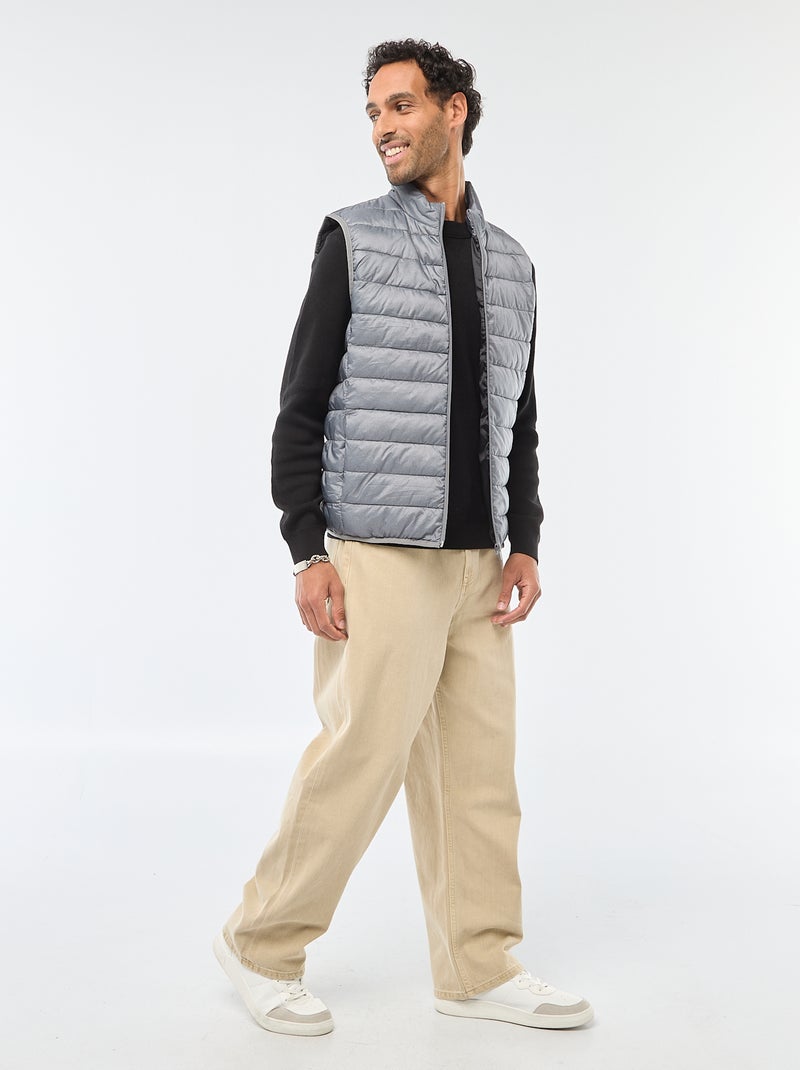 Anorak impermeable sin mangas liso Gris - Kiabi