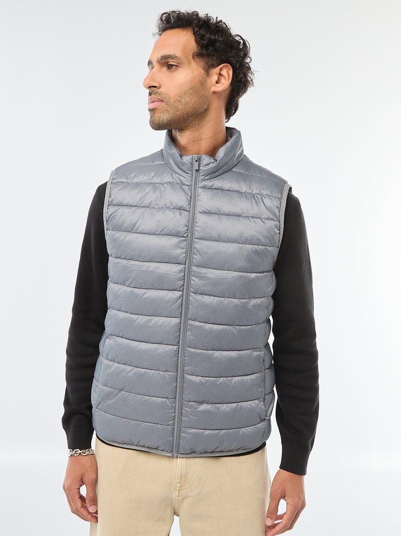 Anorak impermeable sin mangas liso Gris - Kiabi