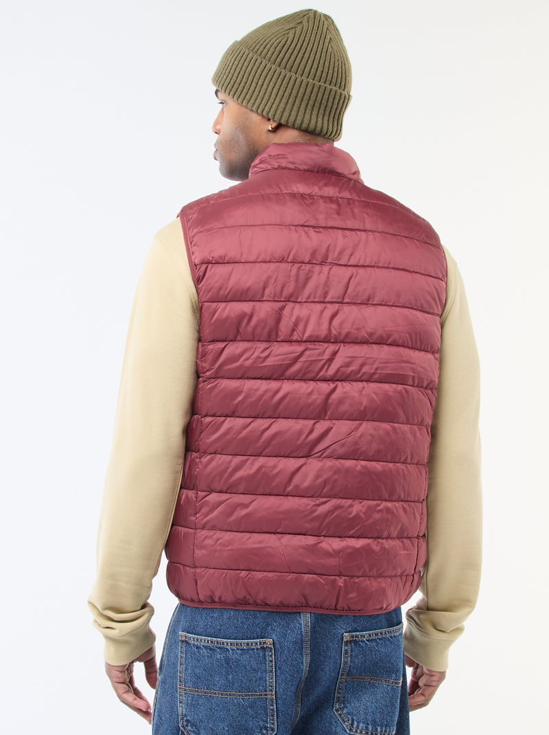 Anorak impermeable sin mangas liso Rojo - Kiabi