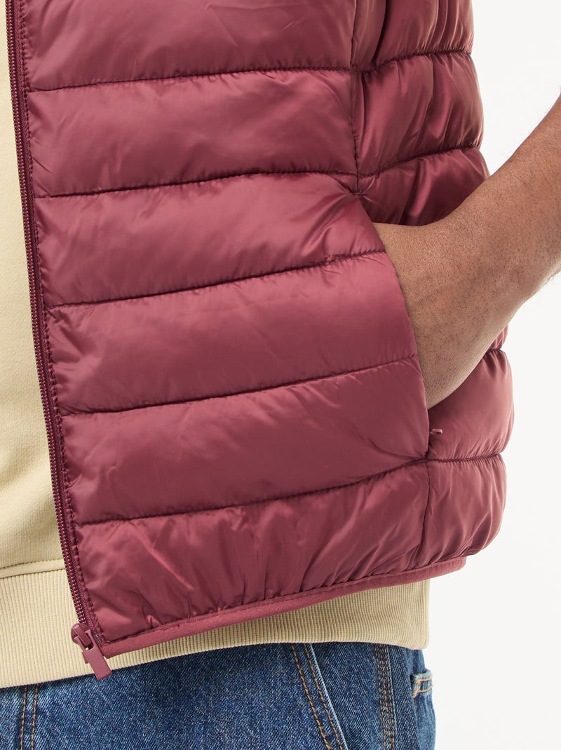 Anorak impermeable sin mangas liso Rojo - Kiabi