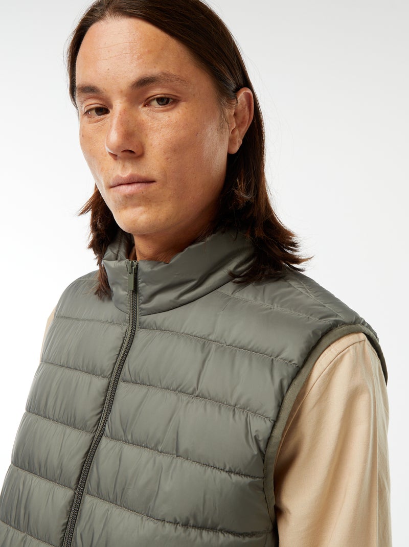 Anorak impermeable sin mangas liso Verde - Kiabi