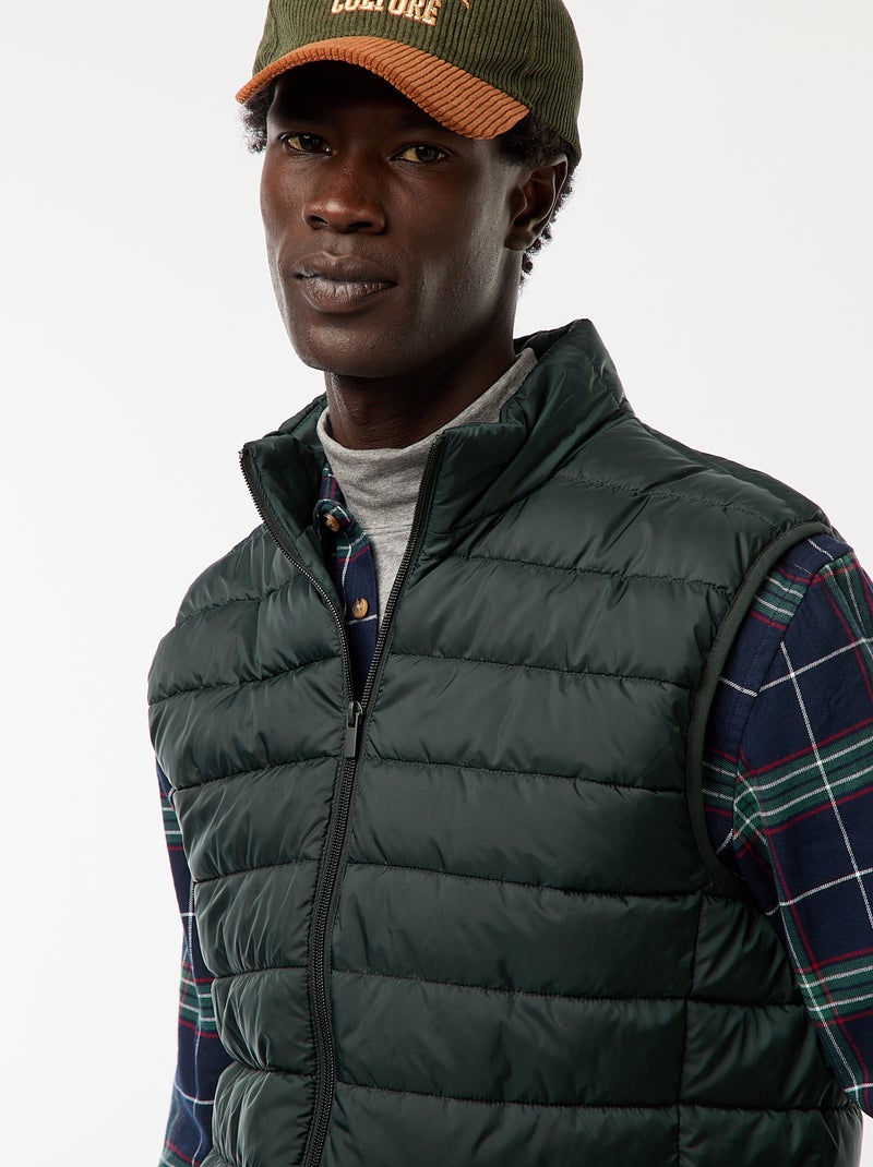 Anorak impermeable sin mangas liso Verde - Kiabi