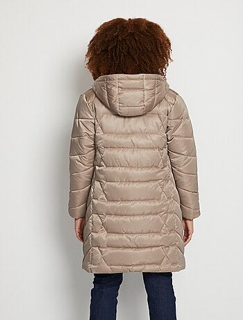 Anorak largo acolchado con capucha - Afibel