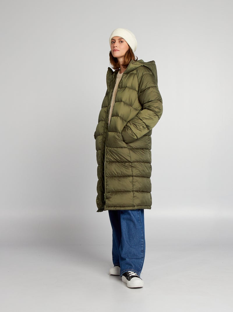 Anorak largo acolchado KAKI - Kiabi
