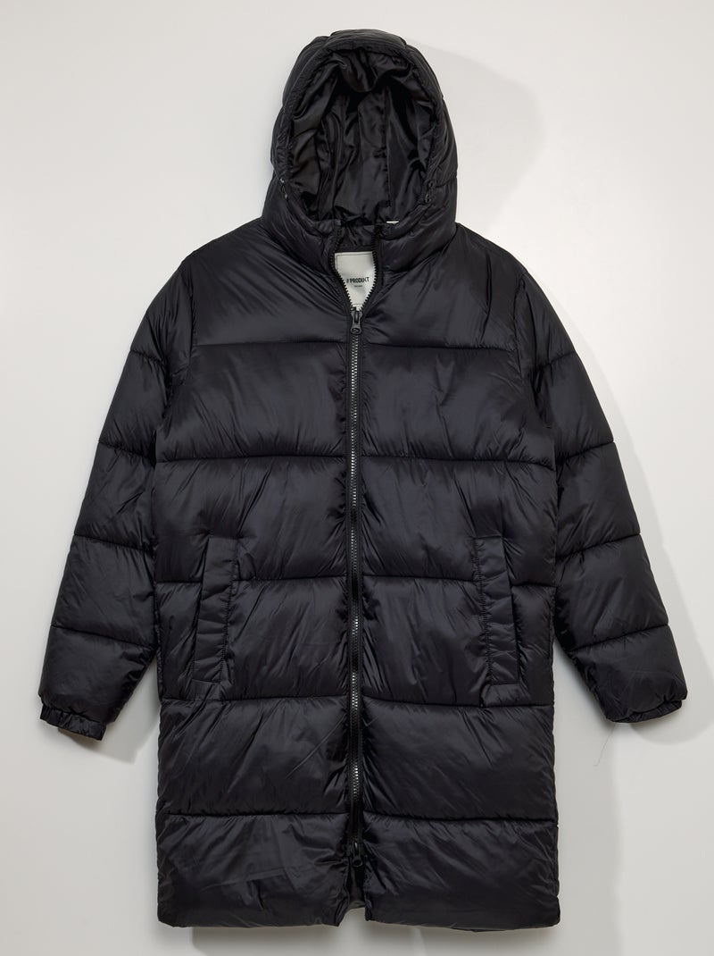 Anorak largo acolchado 'Produkt' negro - Kiabi