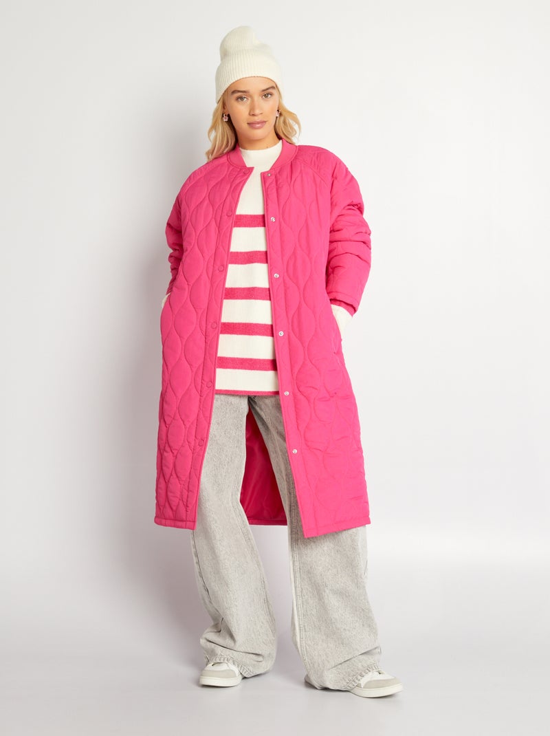 Anorak largo acolchado ROSA - Kiabi