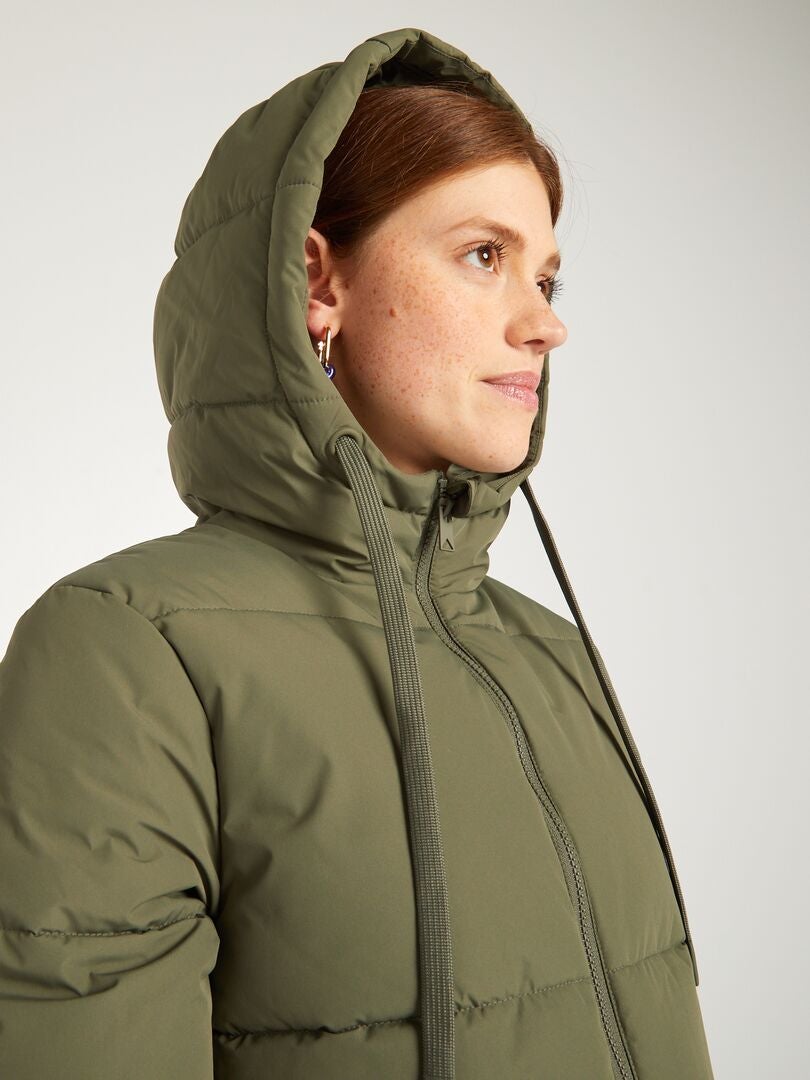 Anorak largo acolchado VERDE - Kiabi