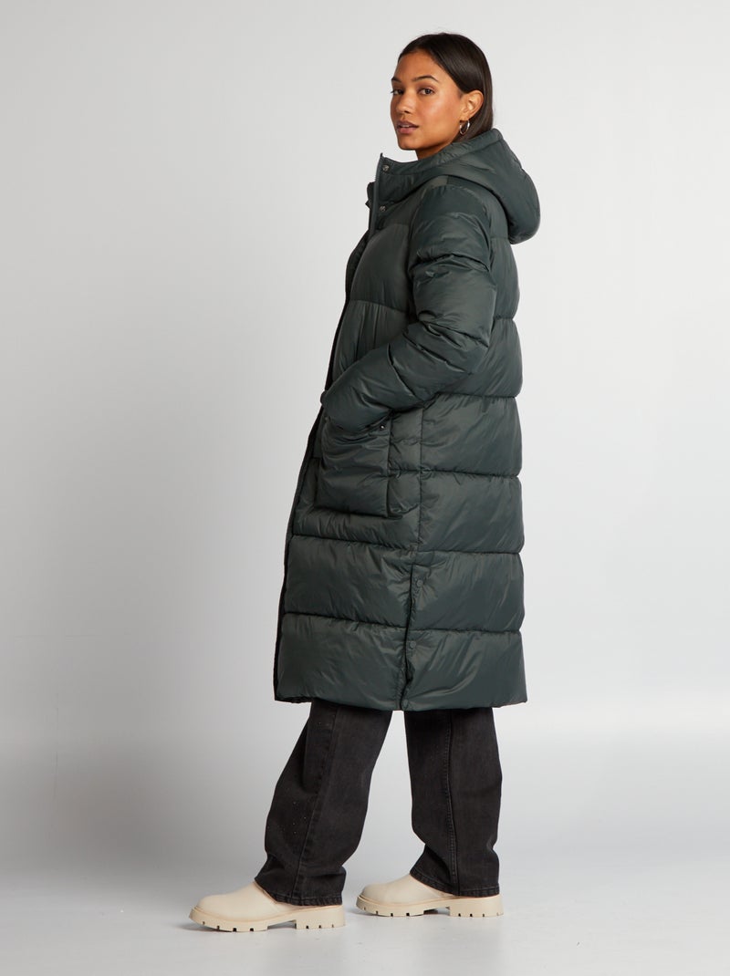 Anorak largo con capucha KAKI - Kiabi