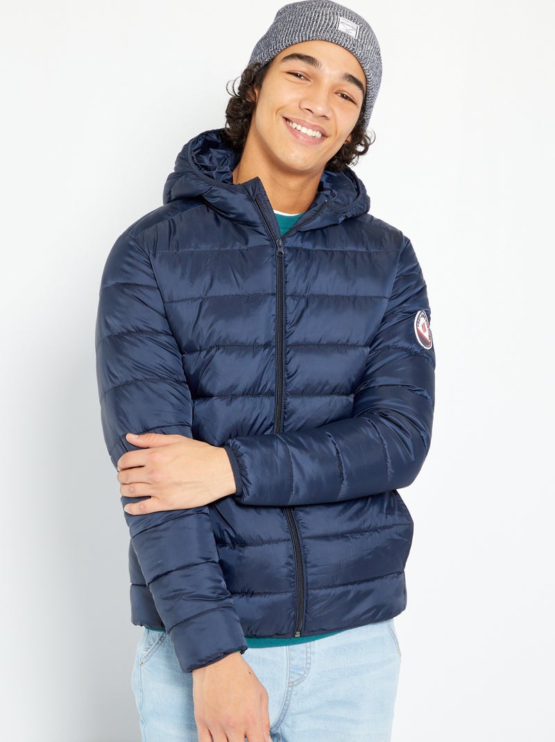 Anorak ligero acolchado azul - Kiabi