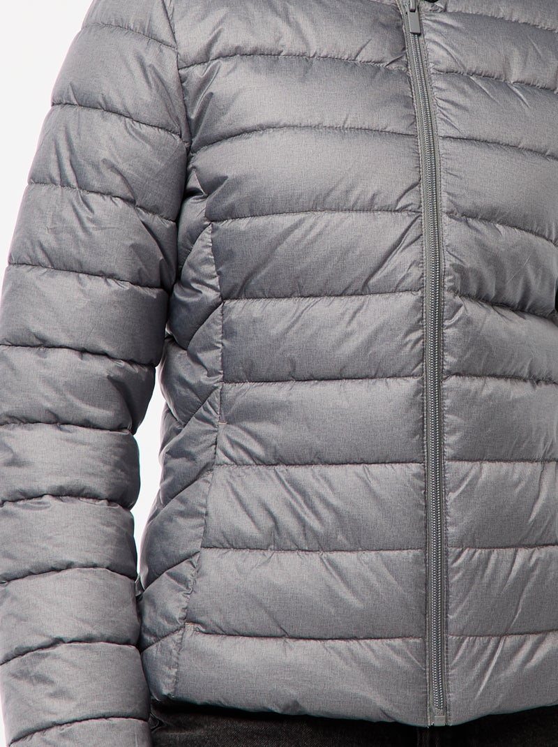 Anorak ligero acolchado e impermeable Gris - Kiabi
