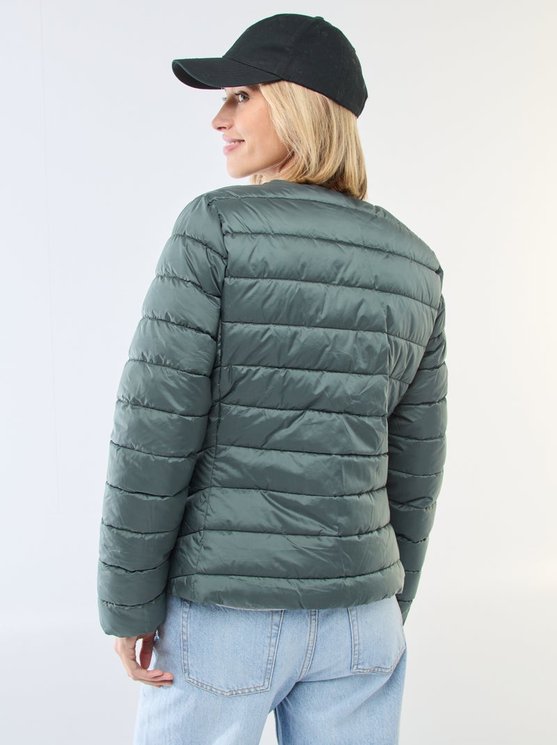 Anorak ligero acolchado e impermeable Kaki - Kiabi