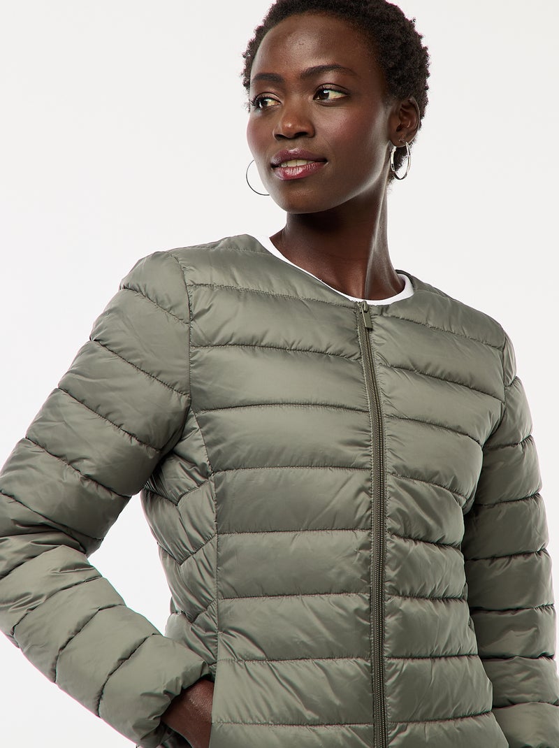 Anorak ligero acolchado e impermeable Verde - Kiabi