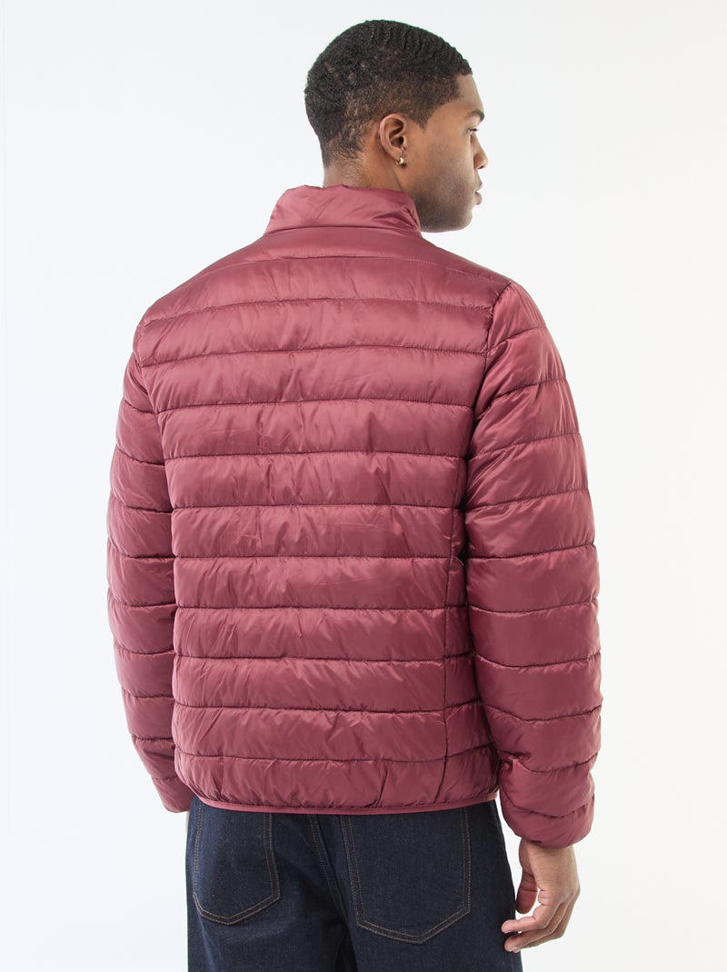 Anorak ligero acolchado liso Rojo - Kiabi