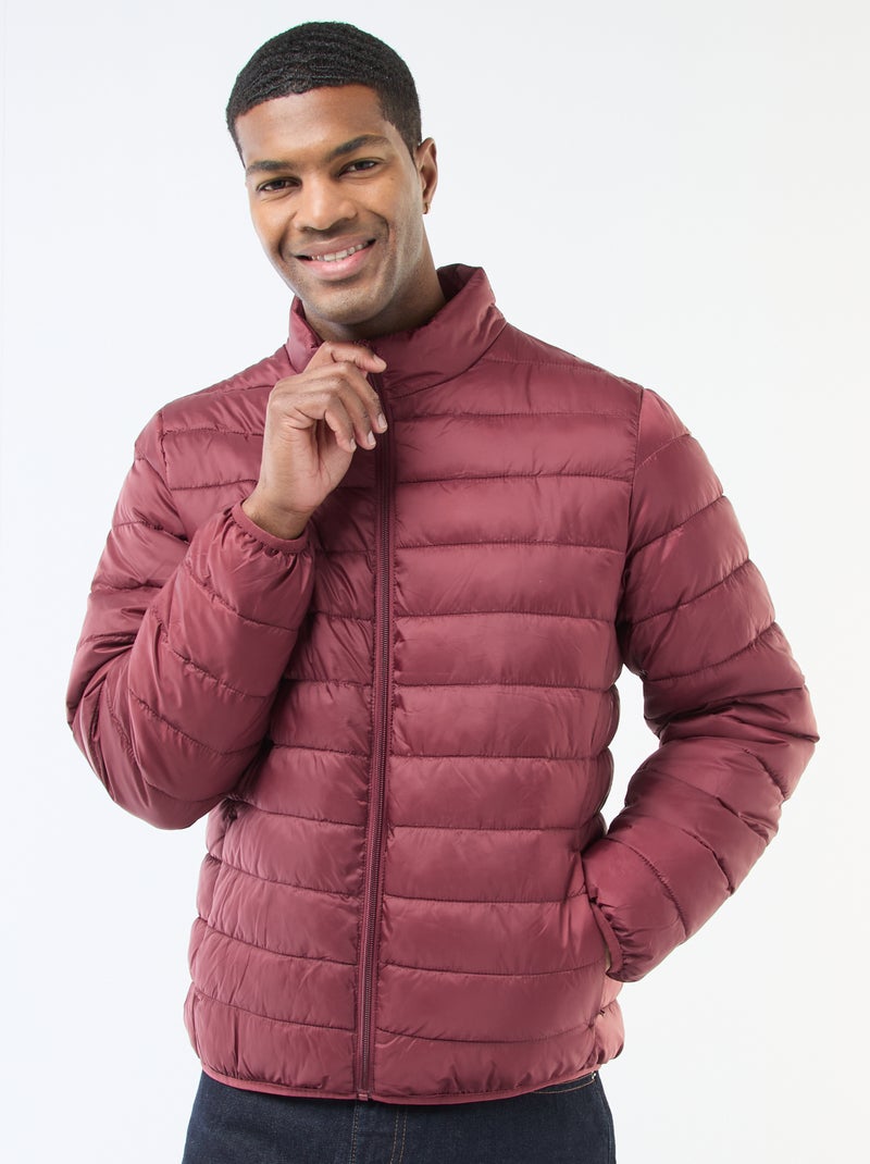 Anorak ligero acolchado liso Rojo - Kiabi