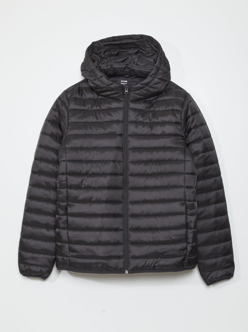 Anorak ligero acolchado negro - Kiabi