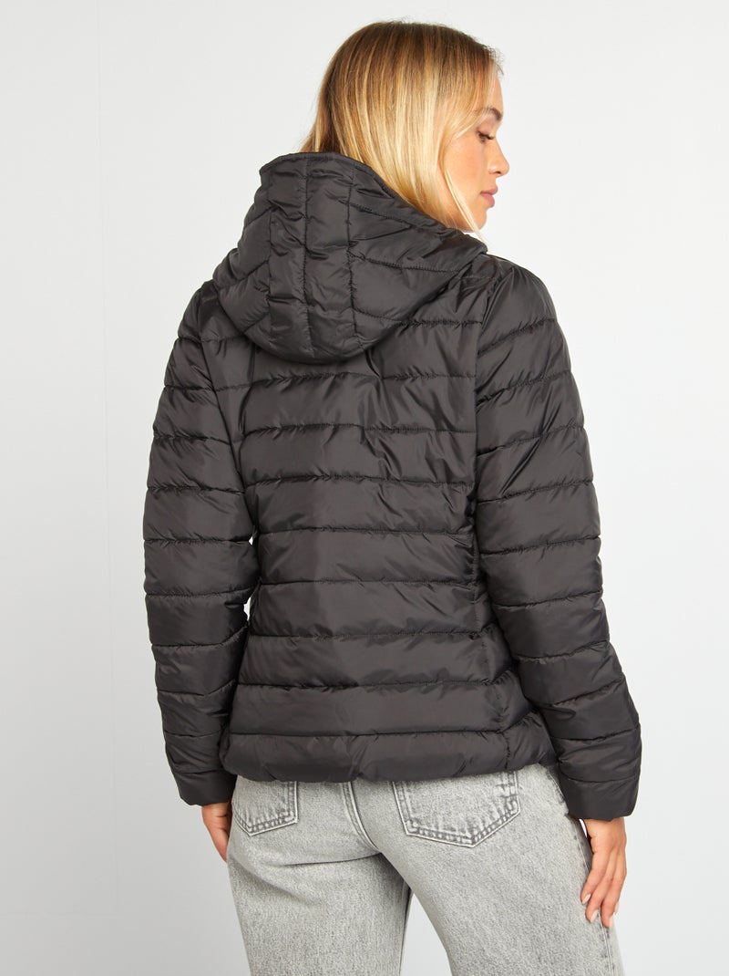 Anorak ligero acolchado negro - Kiabi