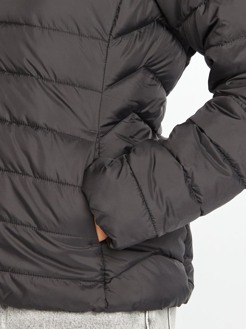Anorak ligero acolchado negro - Kiabi
