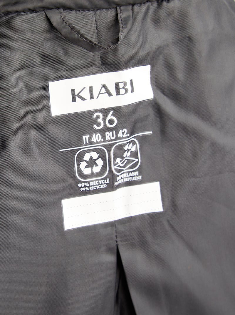 Anorak ligero acolchado negro - Kiabi