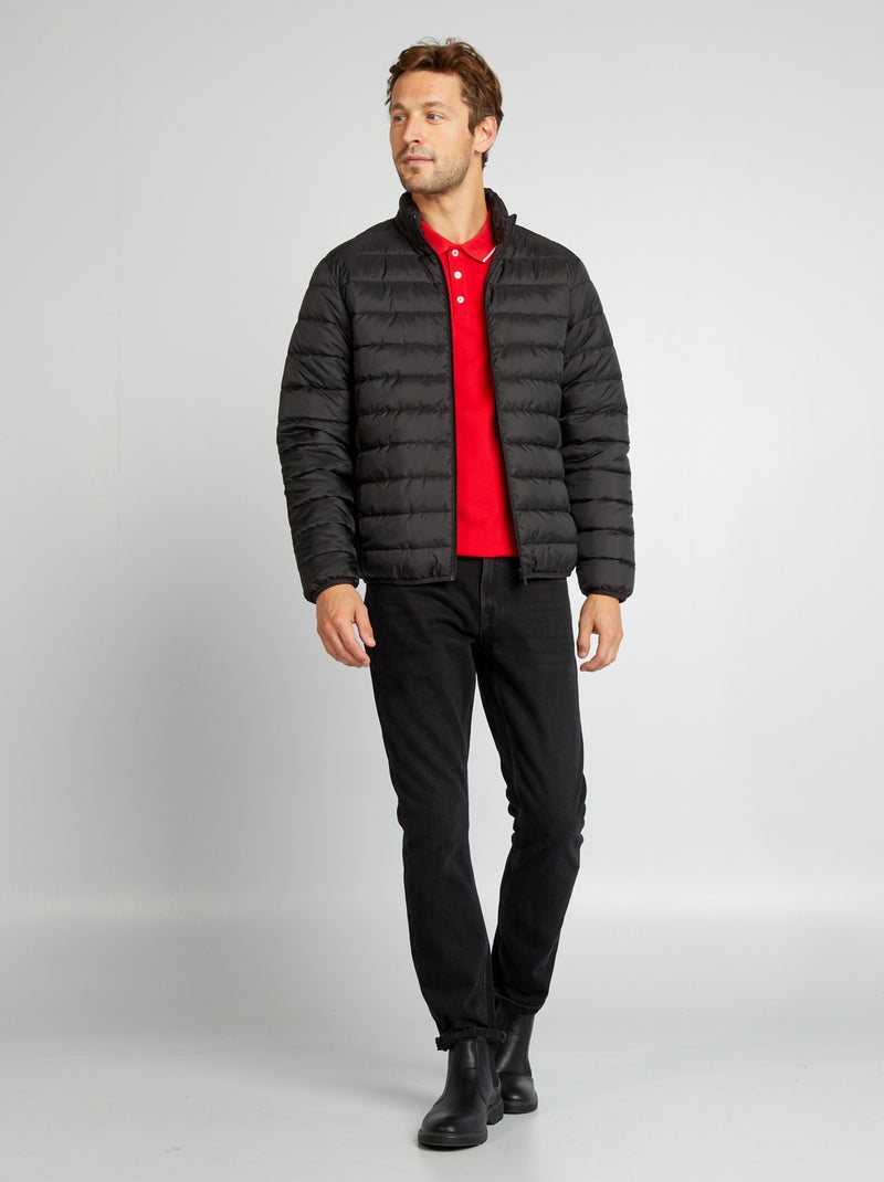 Anorak ligero acolchado negro - Kiabi