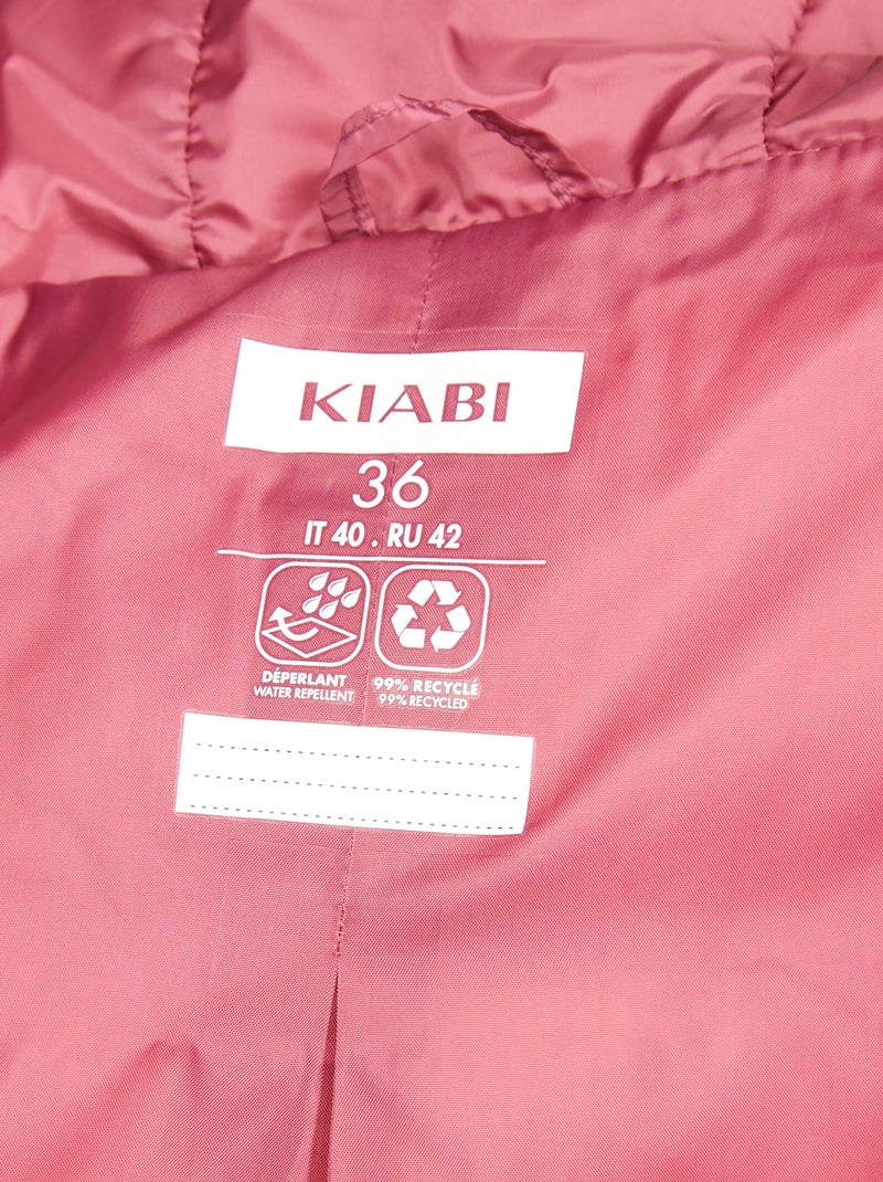Anorak ligero acolchado ROSA - Kiabi