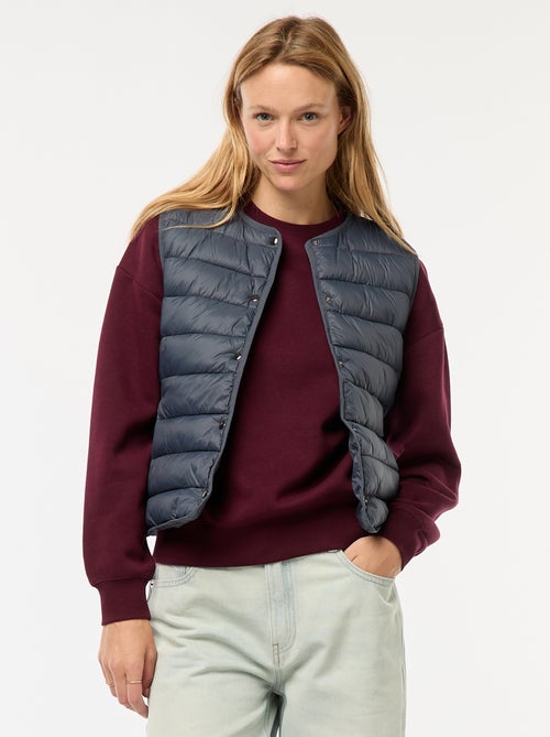 Anorak ligero acolchado sin mangas - Kiabi