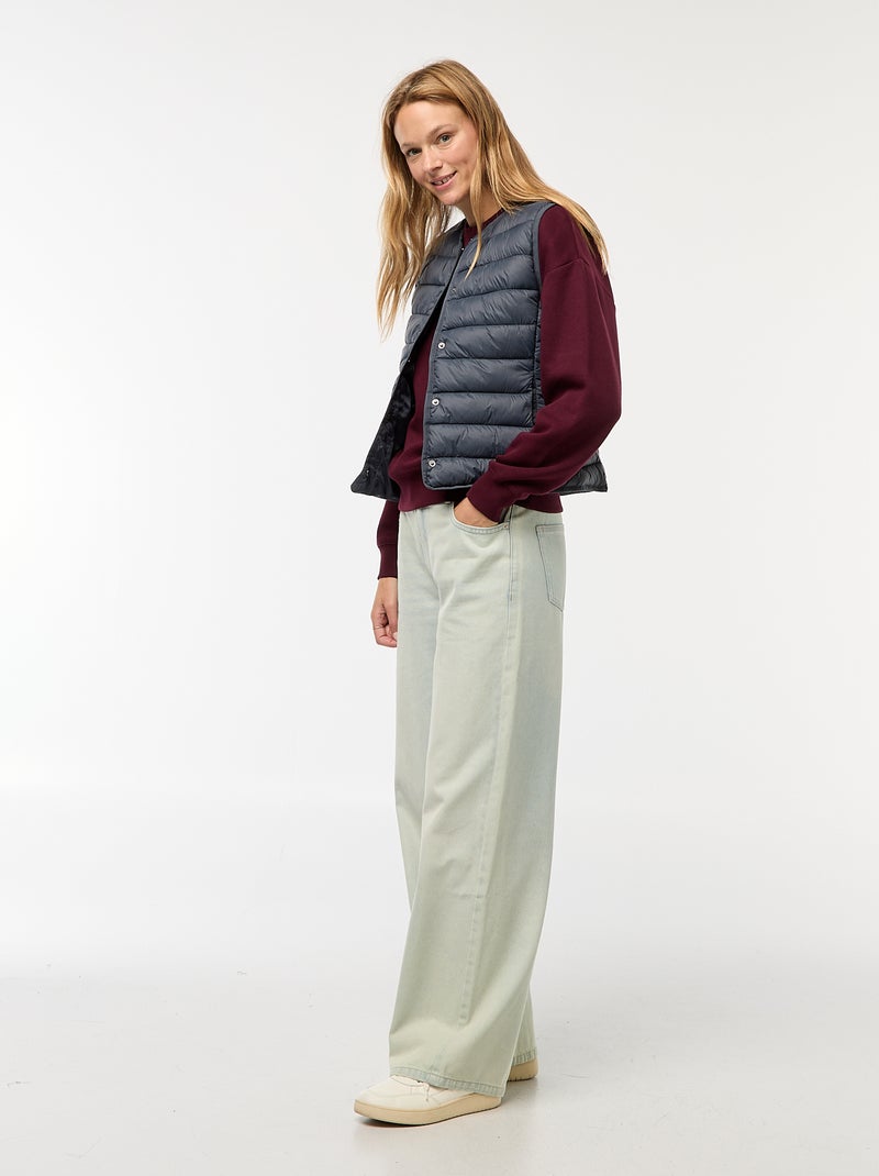 Anorak ligero acolchado sin mangas Azul - Kiabi