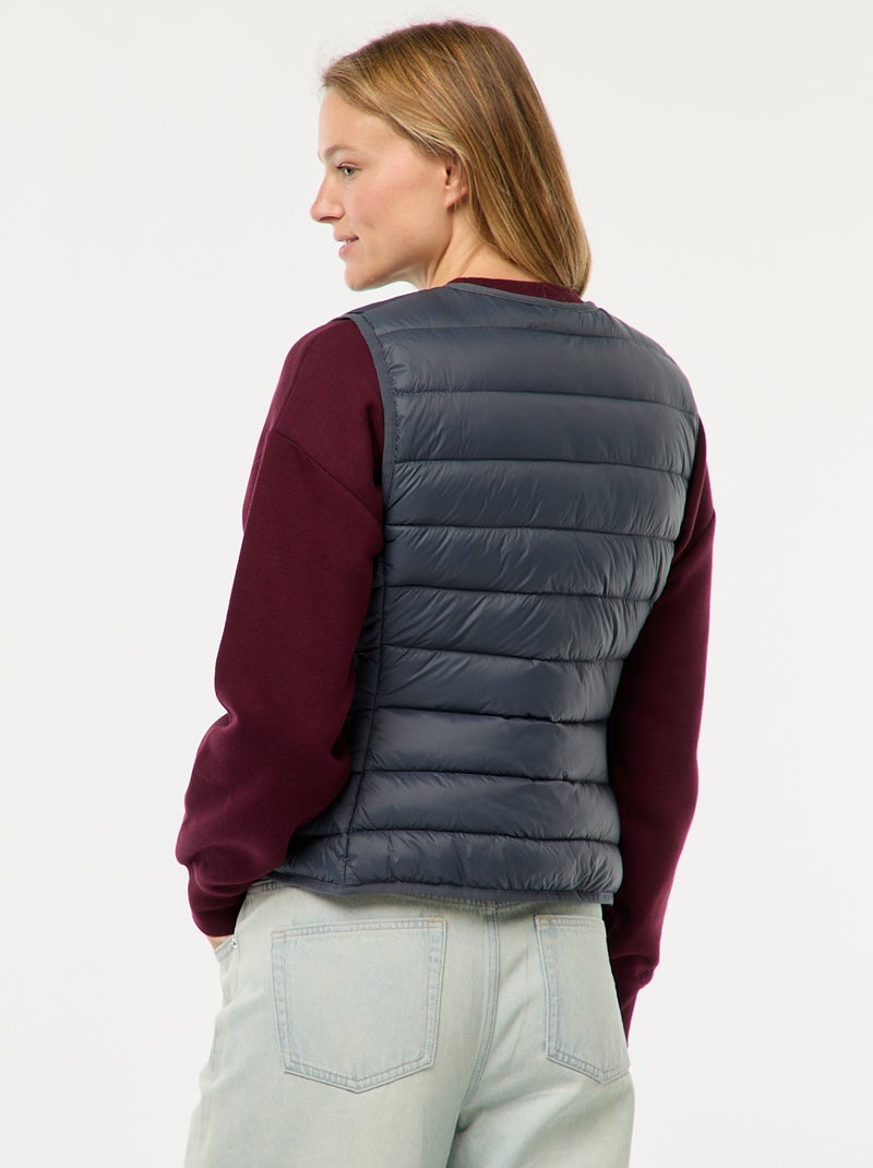 Anorak ligero acolchado sin mangas Azul - Kiabi