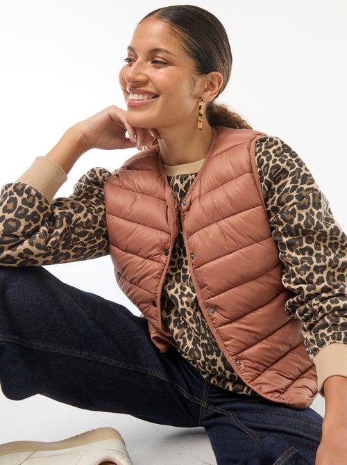 Anorak ligero acolchado sin mangas - Kiabi