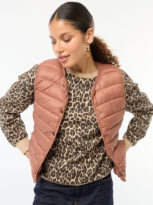 Anorak ligero acolchado sin mangas - Kiabi