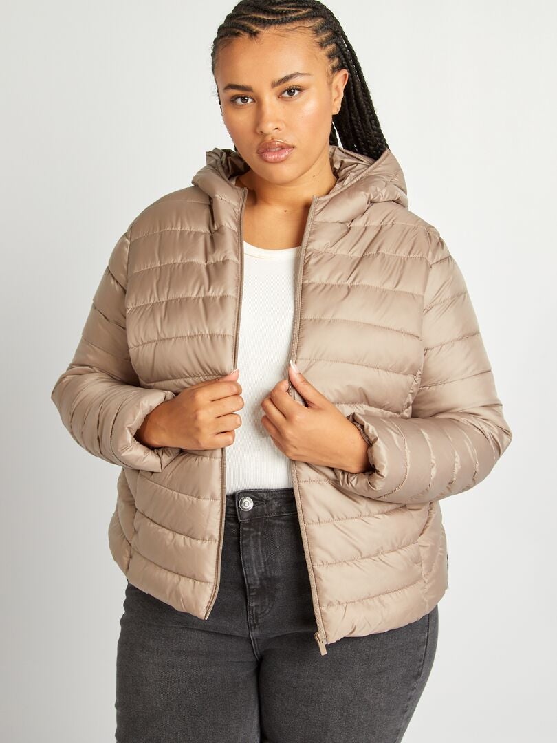 Anorak ligero con capucha BEIGE - Kiabi